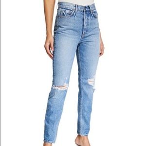 GRLFRND Super High Rise Karolina Distressed Jean